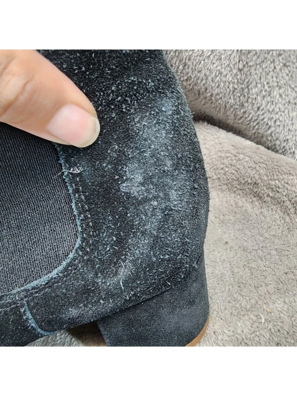 Madewell Shoes Womens Size 8 Walker Black Suede Chelsea Boots *Read*